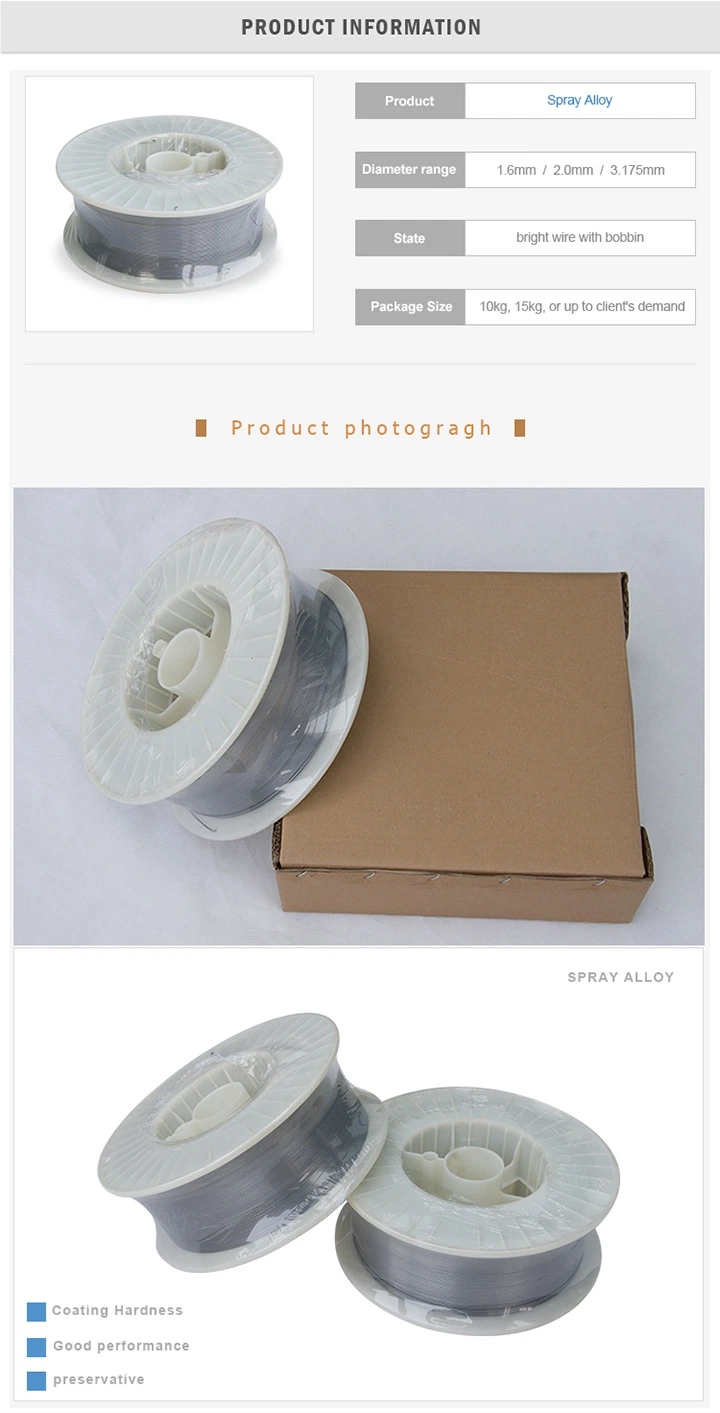 Dây phun hồ quang 60T/60E / 2Cr13 TAFA Dây phun nhiệt bằng thép Chrome 13% 0