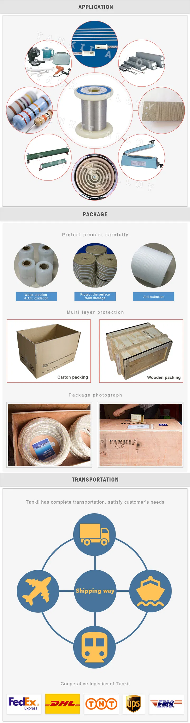Tankii Constantan hợp kim sợi nóng 6j40 cho sưởi ấm công nghiệp 2