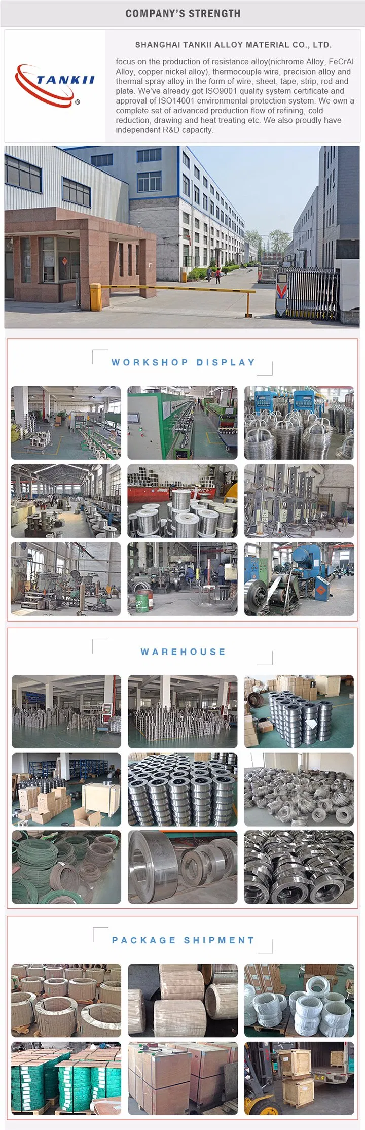 CuNi44 Constantan dải / dây / tấm / dây phẳng cho công nghiệp 4
